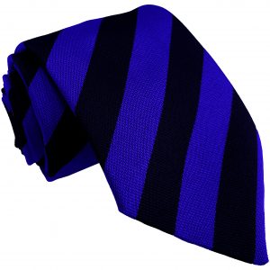 Black and Royal Blue Block High School Tie