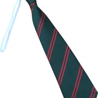 Black And Red Double Stripe Elastic Tie