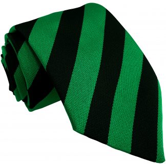 Black and Green Block High School Tie