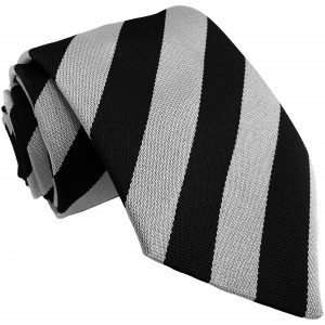 Black and White Block High School Tie