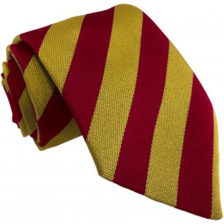 Red and Gold Block High School Tie