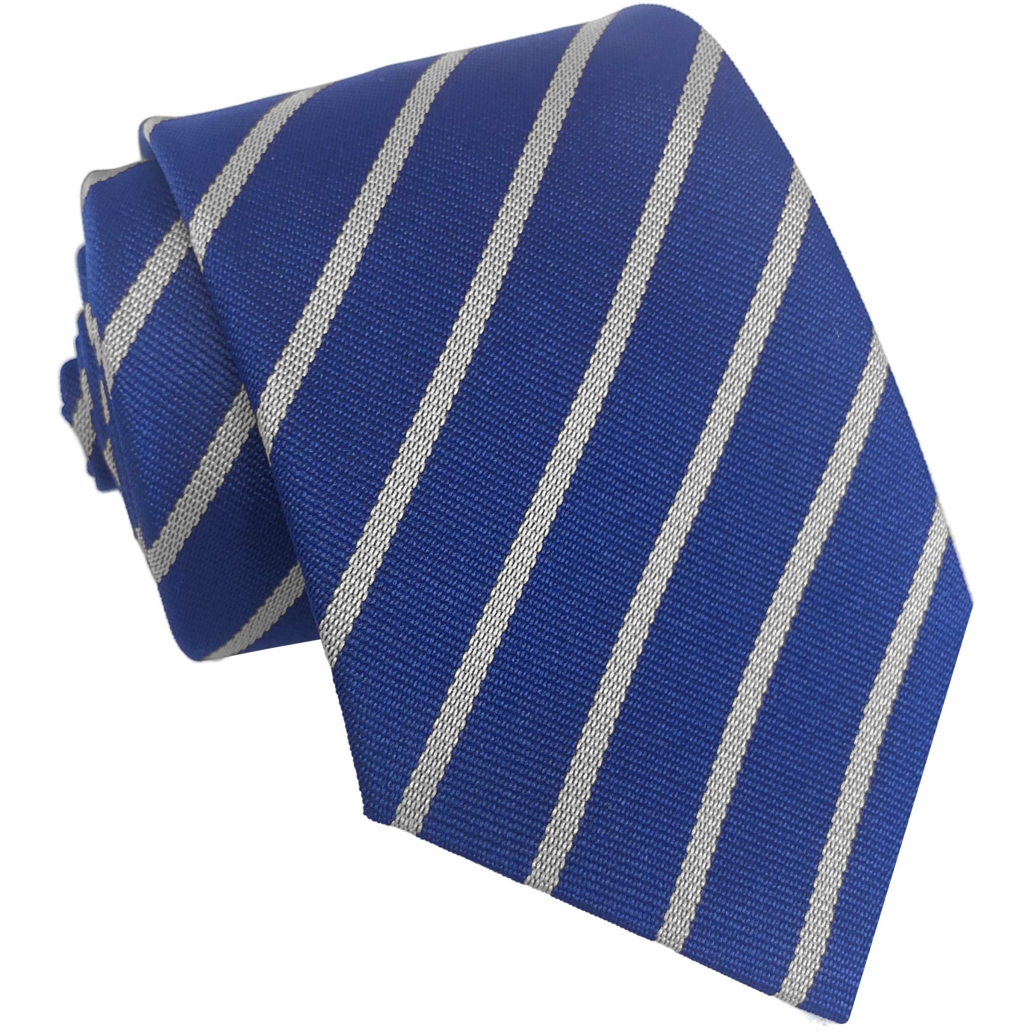 royal-blue-and-white-single-stripe-junior-school-tie-school-tie-shop